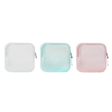 Maxbell Travel Makeup Bag Storage Cosmetic Bag for Lipstick Outdoor Hair Accessories white