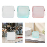 Maxbell Travel Makeup Bag Storage Cosmetic Bag for Lipstick Outdoor Hair Accessories white