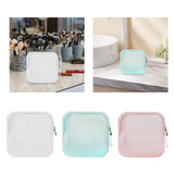 Maxbell Travel Makeup Bag Storage Cosmetic Bag for Lipstick Outdoor Hair Accessories white