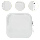 Maxbell Travel Makeup Bag Storage Cosmetic Bag for Lipstick Outdoor Hair Accessories white