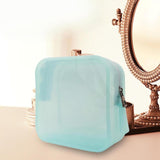 Maxbell Travel Makeup Bag Storage Cosmetic Bag for Lipstick Outdoor Hair Accessories light blue