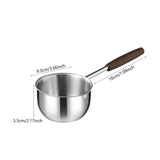 Maxbell Hot Oil Pan Cookware Butter Melting Pot for Camping Restaurant Making Sauces 300ml