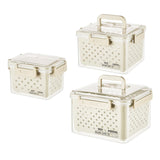 Maxbell Fruit Container for Fridge with Drain Basket with Colander Pantry Keep Fresh 12.5x9x10cm