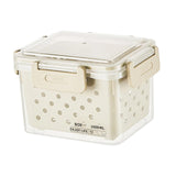 Maxbell Fruit Container for Fridge with Drain Basket with Colander Pantry Keep Fresh 12.5x9x10cm