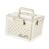 Maxbell Fruit Container for Fridge with Drain Basket with Colander Pantry Keep Fresh 16x13x12.5cm