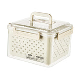 Maxbell Fruit Container for Fridge with Drain Basket with Colander Pantry Keep Fresh 20x16x15cm