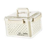 Maxbell Fruit Container for Fridge with Drain Basket with Colander Pantry Keep Fresh 20x16x15cm