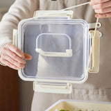 Maxbell Fruit Container for Fridge with Drain Basket with Colander Pantry Keep Fresh 20x16x15cm
