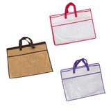 Maxbell Blanket Storage Bag with Zipper Clothes Organizer for Bed Sheet Toys Clothes brown