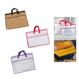 Maxbell Blanket Storage Bag with Zipper Clothes Organizer for Bed Sheet Toys Clothes brown