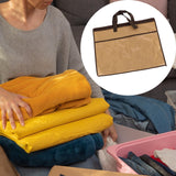 Maxbell Blanket Storage Bag with Zipper Clothes Organizer for Bed Sheet Toys Clothes brown