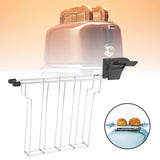 Maxbell Bread Loaf Slice Holder Practical Griddle Warming Rack for Roasting Grilling black