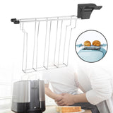 Maxbell Bread Loaf Slice Holder Practical Griddle Warming Rack for Roasting Grilling black