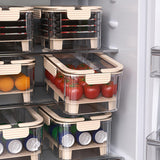 Maxbell Ice Chilled Camping Food Container Fruit Storage Container for Fridge Veggie Green