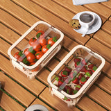 Maxbell Ice Chilled Camping Food Container Fruit Storage Container for Fridge Veggie Green