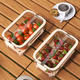 Maxbell Ice Chilled Camping Food Container Fruit Storage Container for Fridge Veggie Green