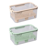 Maxbell Ice Chilled Camping Food Container Fruit Storage Container for Fridge Veggie Green