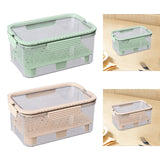 Maxbell Ice Chilled Camping Food Container Fruit Storage Container for Fridge Veggie Green