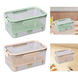 Maxbell Ice Chilled Camping Food Container Fruit Storage Container for Fridge Veggie Green