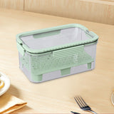 Maxbell Ice Chilled Camping Food Container Fruit Storage Container for Fridge Veggie Green