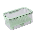 Maxbell Ice Chilled Camping Food Container Fruit Storage Container for Fridge Veggie Green