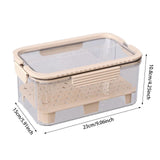 Maxbell Ice Chilled Camping Food Container Fruit Storage Container for Fridge Veggie Beige