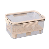 Maxbell Ice Chilled Camping Food Container Fruit Storage Container for Fridge Veggie Beige
