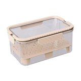 Maxbell Ice Chilled Camping Food Container Fruit Storage Container for Fridge Veggie Beige
