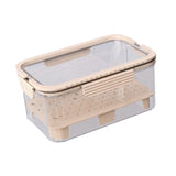 Maxbell Ice Chilled Camping Food Container Fruit Storage Container for Fridge Veggie Beige