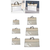 Maxbell Clothing Organizer with Zipper Blanket Storage Bag for Clothes Pillows Sheet 35x35cm