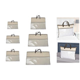Maxbell Clothing Organizer with Zipper Blanket Storage Bag for Clothes Pillows Sheet 35x35cm