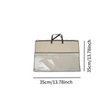 Maxbell Clothing Organizer with Zipper Blanket Storage Bag for Clothes Pillows Sheet 35x35cm