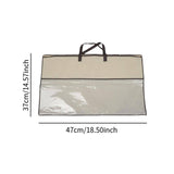 Maxbell Clothing Organizer with Zipper Blanket Storage Bag for Clothes Pillows Sheet 37x47cm