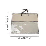 Maxbell Clothing Organizer with Zipper Blanket Storage Bag for Clothes Pillows Sheet 45x45cm