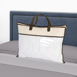 Maxbell Clothing Organizer with Zipper Blanket Storage Bag for Clothes Pillows Sheet 45x45cm