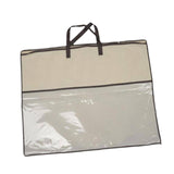 Maxbell Clothing Organizer with Zipper Blanket Storage Bag for Clothes Pillows Sheet 55x55cm