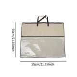 Maxbell Clothing Organizer with Zipper Blanket Storage Bag for Clothes Pillows Sheet 55x55cm