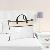 Maxbell Clothing Organizer with Zipper Blanket Storage Bag for Clothes Pillows Sheet 45x65cm