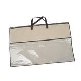 Maxbell Clothing Organizer with Zipper Blanket Storage Bag for Clothes Pillows Sheet 50x75cm