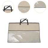 Maxbell Clothing Organizer with Zipper Blanket Storage Bag for Clothes Pillows Sheet 50x75cm
