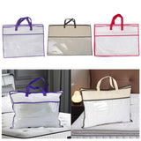 Maxbell Closet Organizer Moving Bag Clothes Organizer for Clothes Blankets Bed Sheet red edge