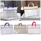 Maxbell Closet Organizer Moving Bag Clothes Organizer for Clothes Blankets Bed Sheet red edge