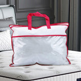 Maxbell Closet Organizer Moving Bag Clothes Organizer for Clothes Blankets Bed Sheet red edge