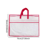 Maxbell Closet Organizer Moving Bag Clothes Organizer for Clothes Blankets Bed Sheet red edge