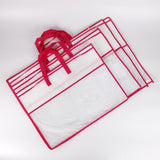 Maxbell Closet Organizer Moving Bag Clothes Organizer for Clothes Blankets Bed Sheet red edge
