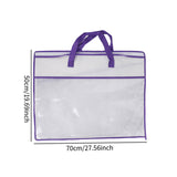 Maxbell Closet Organizer Moving Bag Clothes Organizer for Clothes Blankets Bed Sheet violet edge