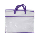 Maxbell Closet Organizer Moving Bag Clothes Organizer for Clothes Blankets Bed Sheet violet edge