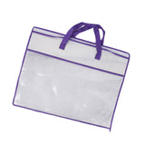 Maxbell Closet Organizer Moving Bag Clothes Organizer for Clothes Blankets Bed Sheet violet edge