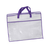 Maxbell Closet Organizer Moving Bag Clothes Organizer for Clothes Blankets Bed Sheet violet edge