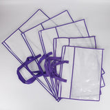 Maxbell Closet Organizer Moving Bag Clothes Organizer for Clothes Blankets Bed Sheet violet edge